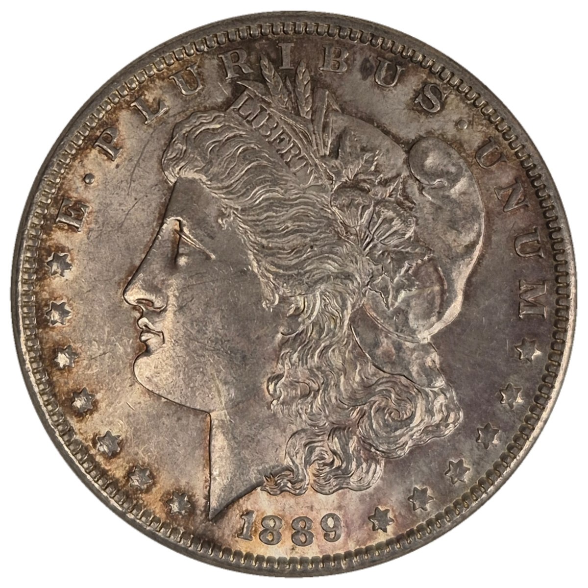 1889-$1-Morgan-Dollar-#15---23-Of-35---Obverse-Toner